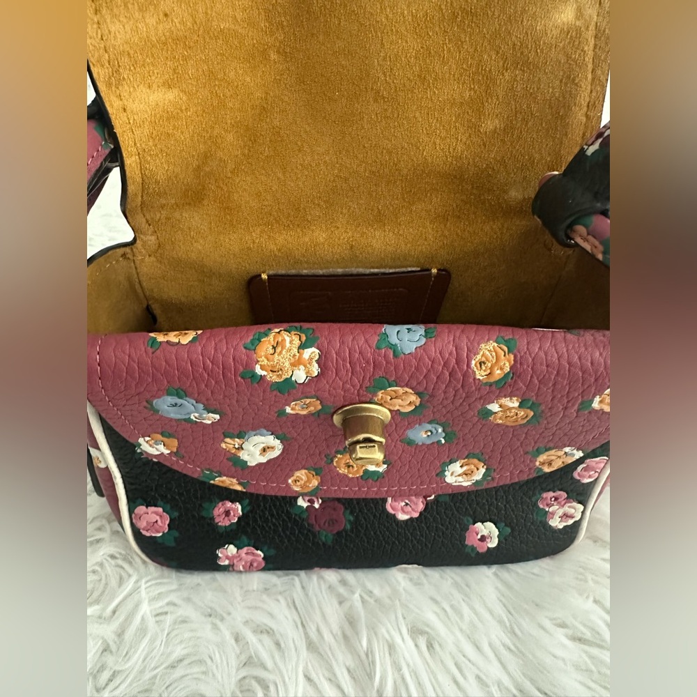 Coach X Tabitha Simmons Meadow Rose Floral Crossbody Bag 78709 Rare HTF - Picture 6 of 10